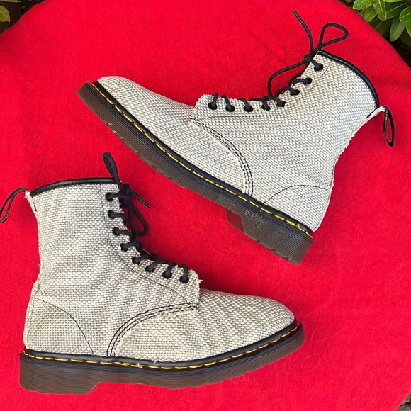 🏴 RARE Burlap England Made Vintage Dr. Martens Boots UK 8 EC‼️ - Picture 6 of 17